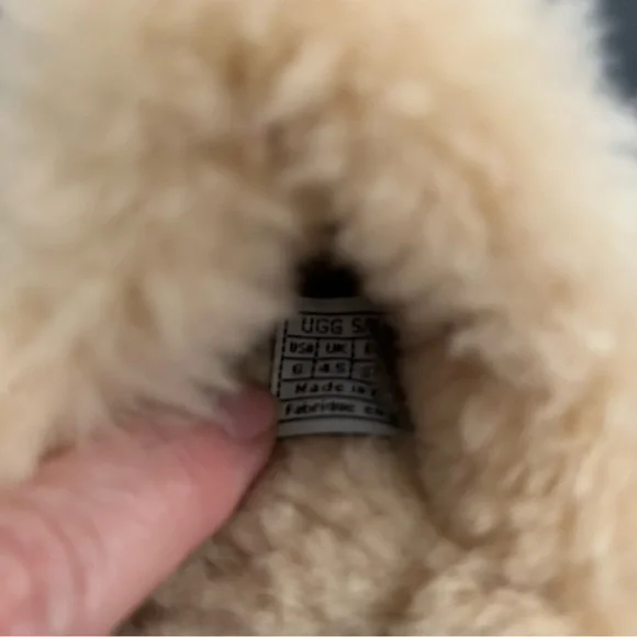 UGG Australia Women's Kalie Brown Suede Shearling Wooden Clogs Mules Shoes Sz 6 - Picture 13 of 13